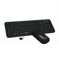 Alcatroz A2000 Jellybean Wireless Keyboard and Mouse Combo - Black Photo