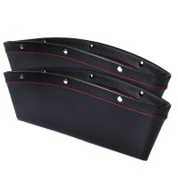 Universal Car Side-Seat Pocket Catcher Organiser - Black & Red Photo