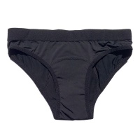 Confidence Period Panties Classic Bikini Lycra Black Medium Photo