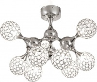 9 Light Ceiling Fitting with Crystal Balls Photo