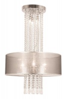 Crystal Chandelier With Transparent Grey Shade Photo