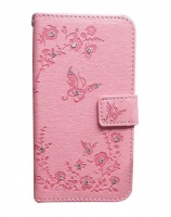 Apple Bling Divine PU Leather Book Flip Cover iPhone 6 /6s - Pink Photo