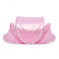 Foldable Infant Baby Bed Canopy Mosquito Net Tent bed - Pink Photo