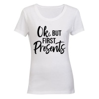 OK But First Presents - Christmas Inspired - Ladies - T-Shirt Photo