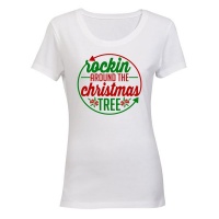 Rockin' Around the Christmas Tree - Circular - Ladies - T-Shirt Photo