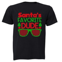 Santa's Favorite Dude - Christmas - Kids T-Shirt Photo