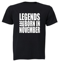 Legends are Born in November - Adults - T-Shirt Photo