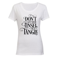 Don't Get Your Tinsel in a Tangle - Christmas - Ladies - T-Shirt Photo