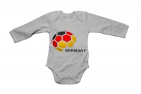 Germany - Soccer Ball - LS - Baby Grow Photo