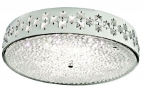 Bright Star Lighting 24 Watt LED Ceiling Fitting with Glass and Crystals Photo