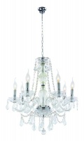 Crystal Chandelier with Crystal Arms and Hanging Crystals Photo