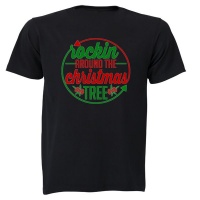 Rockin' Around the Christmas Tree - Circular - Kids T-Shirt Photo