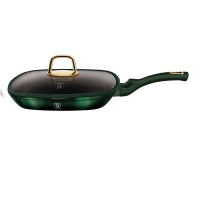 Berlinger Haus 28cm Titanium Coating Grill Pan with Lid - Emerald Edition Photo