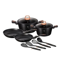 Berlinger Haus 10 Piece Marble Coating Cookware Set - Black Rose Collection Photo