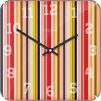 NeXtime 35cm Smithy Dome Glass Square Wall Clock - Various Colors Photo