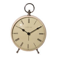 NeXtime 17.5cm Charles Metal Round Alarm Clock - Designed by Renske Zwaan Photo