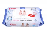 Pigeon Baby Wipes Moisturizing Cloths with Lanolin 70 wipes Photo