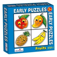 Creative Set Of 4 Shape Puzzles- Fruit Photo