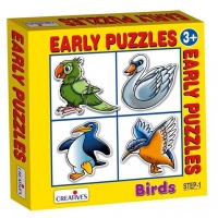 Creative Set Of 4 Shape Puzzle- Birds Photo