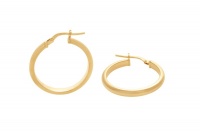 9ct/925 Gold Fusion Half Round Hoop Earrings. Photo