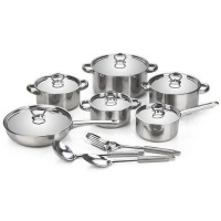 Optic Stainless Steel Cookware Set-15 Piece Photo