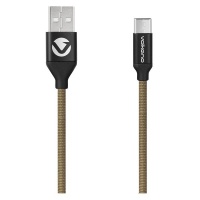 Volkano Weave Series Fabric Braided Micro USB Cable - 1.2m - Army Green Photo