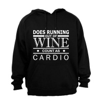 Does Running Out of Wine Count as Cardio? - Hoodie Photo