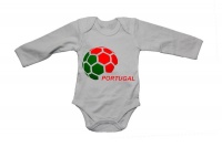 Portugal - Soccer Ball - LS - Baby Grow Photo