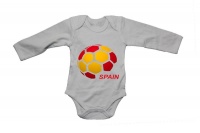Spain - Soccer Ball - LS - Baby Grow Photo