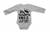 One Handsome King of the Jungle - LS - Baby Grow Photo