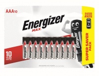 Energizer E92BP10T 1.5v MAX Alkaline AAA Battery Card 10 Photo