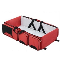 Multi-function Portable Travel Bed - Red Photo