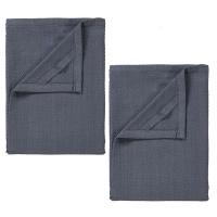 Blomus Tea Towels in Gunmetal â€“ QUAD â€“ Set of 2 Photo