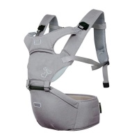 Baby Carrier with Hip seat- Grey Photo