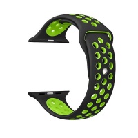 Apple GoVogue Active Silicon Watch Band - Black & Green Photo