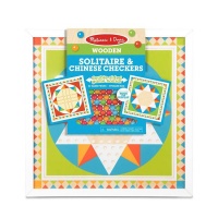 Melissa & Doug Wooden Solitaire & Chinese Checkers Photo