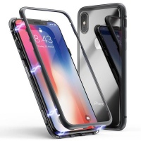 Glass Magnetic Adsorption Cover for iPhone X Max Photo