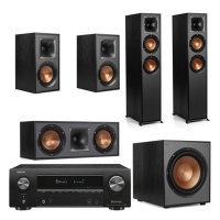 Klipsch R-620F & Denon AVR-X1600H 5.1 Surround System Photo