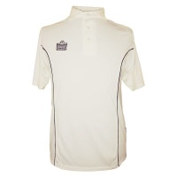 Admiral County Piped Short Sleeve Cricket Shirt - Navy Photo