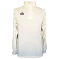 Admiral County Mesh Long Sleeve Cricket Shirt - Ivory Photo
