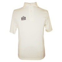 Admiral County Mesh Short Sleeve Cricket Shirt - Ivory Photo