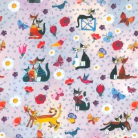Gift Wrapping Paper 5m Roll - Cats Photo
