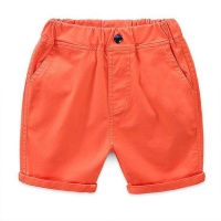 Boys Cotton Chino Shorts - Orange Photo