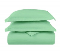 Pizuna 100% Long Staple Cotton Duvet Cover Set - Sage Single Photo