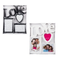 Picture-frame Collage Plastic 3-hole 31x25cm - Set of 2 Photo