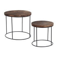 Eco Side Tables Paulownia Wood - Set Of 2 Photo