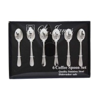 St. James Cutlery Oxford 6 Piece Coffee Spoons in Gift Box Photo