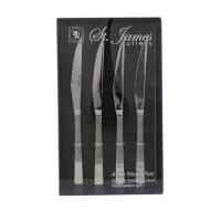St. James Cutlery Cambridge 18/10 4 Piece Steak Knives in Gift Box Photo