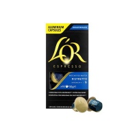 LOR L'OR Ristretto Decaf Intensity 9 - Nespresso Compatible Coffee Capsules - Pack of 10 capsules Photo
