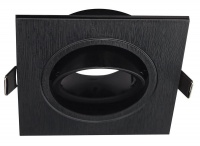 Black Recessed Tilt Square PC Down lighter with Antiglare Ring C/O:75mm Photo